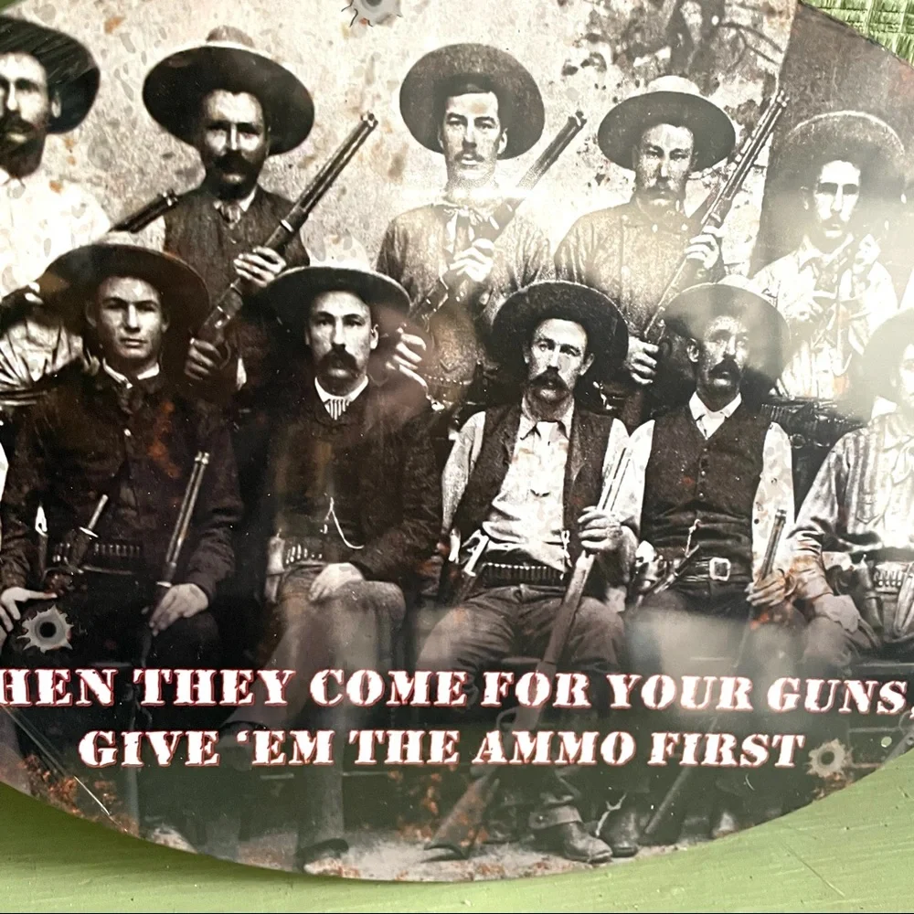 NEW When They Come For Your Guns Metal Sign